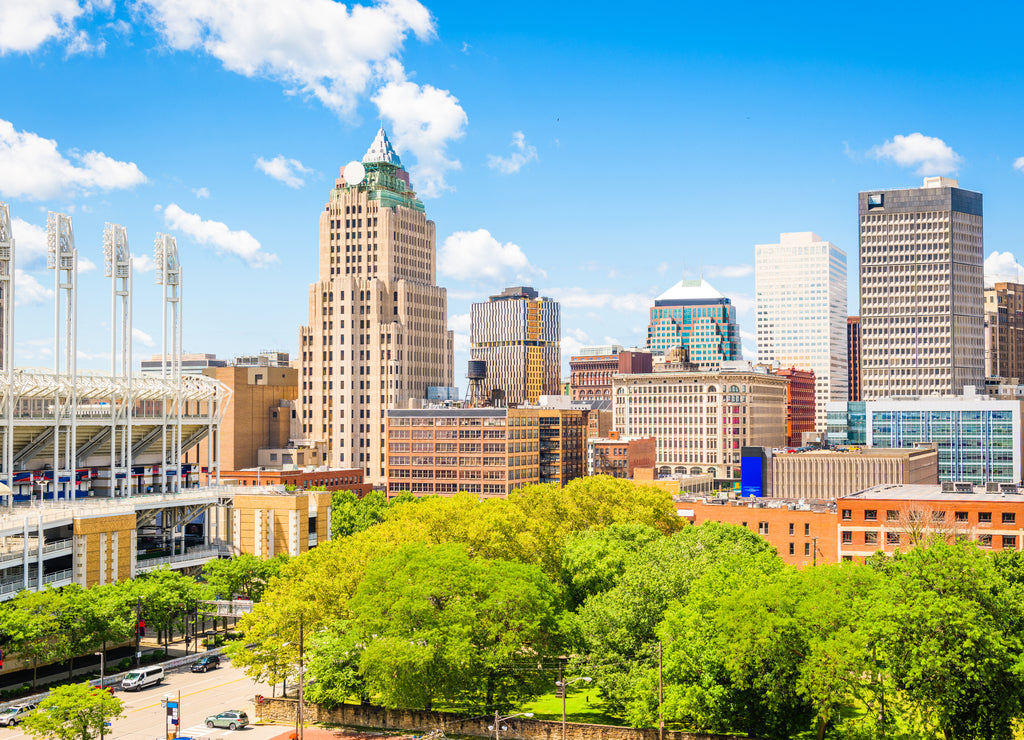 Cleveland Ohio downtown city skyline