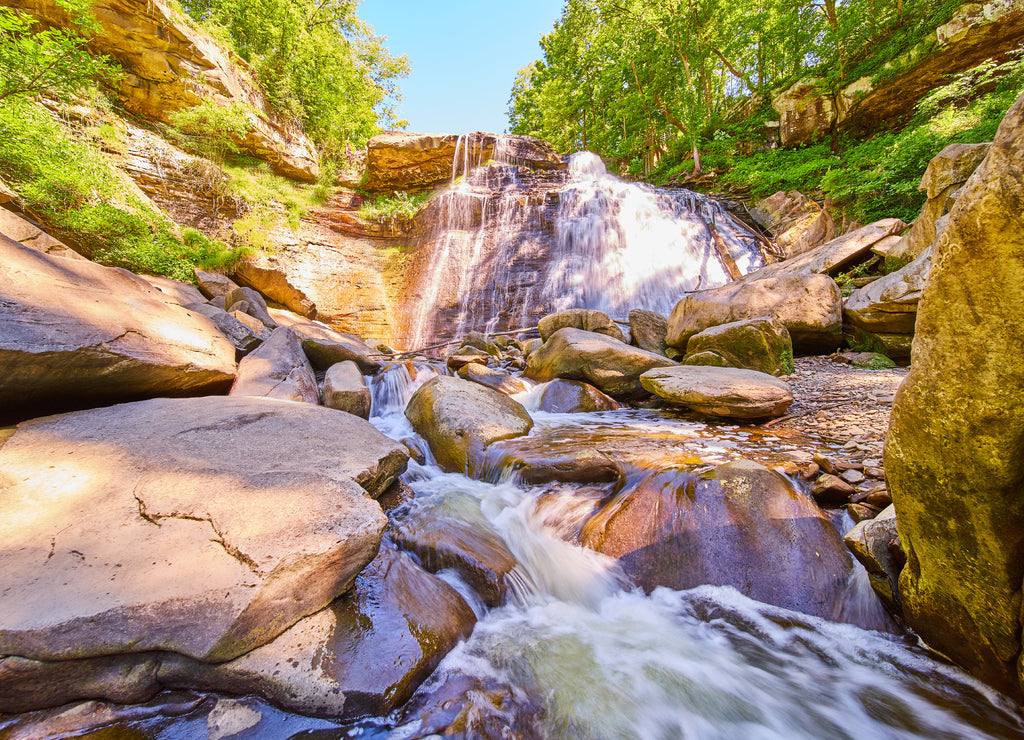 Waterfall Brandywine Falls Cuyahoga Valley National Park, Ohio