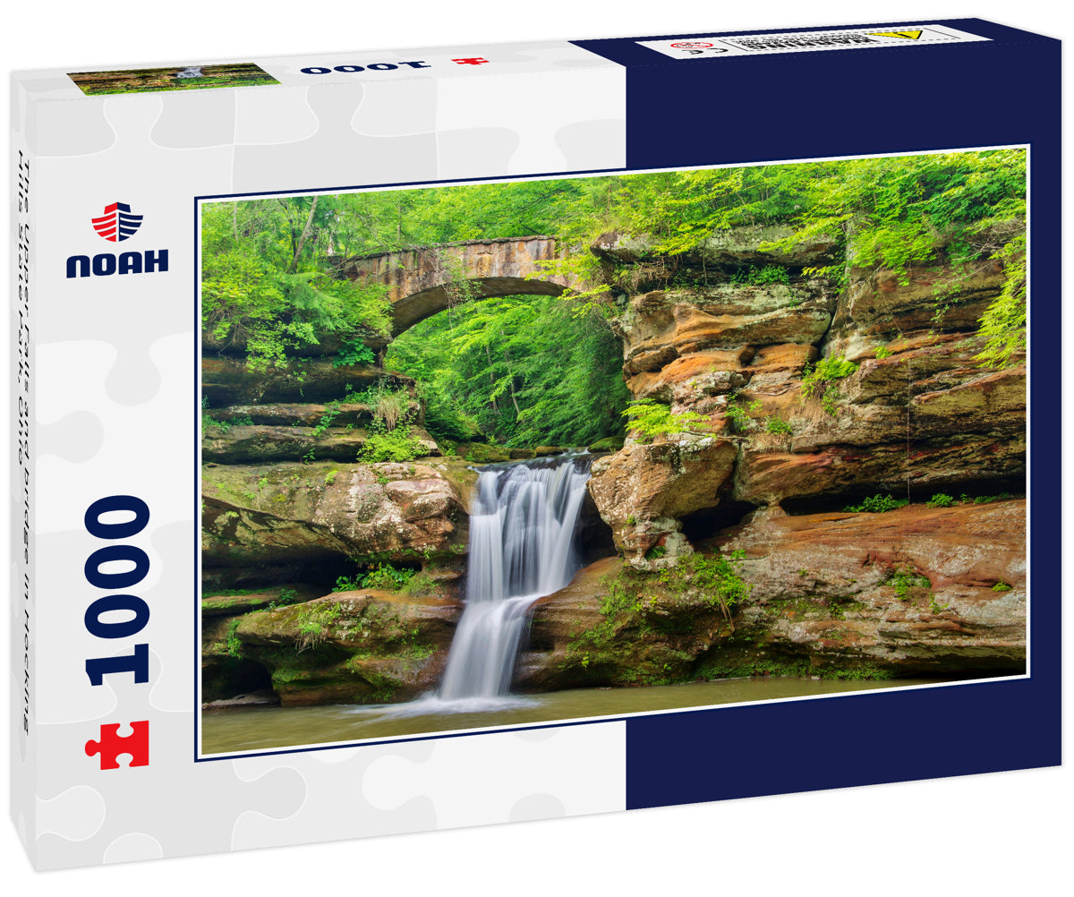 The Upper Falls and bridge in Hocking Hills State Park, Ohio