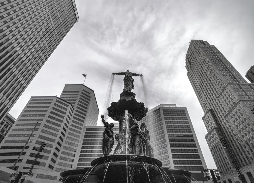 Cincinnati, Ohio monument on downtown