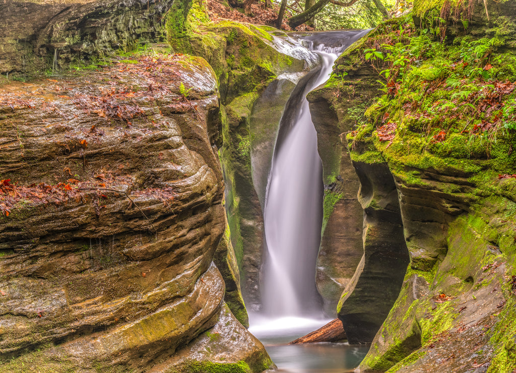 Robison Falls in Hocking Hills Ohio