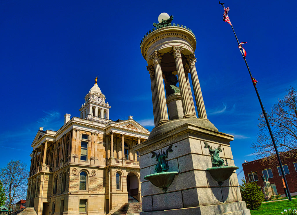 Courthouse Fayette County Ohio located in the city of Washington CH Ohio USA