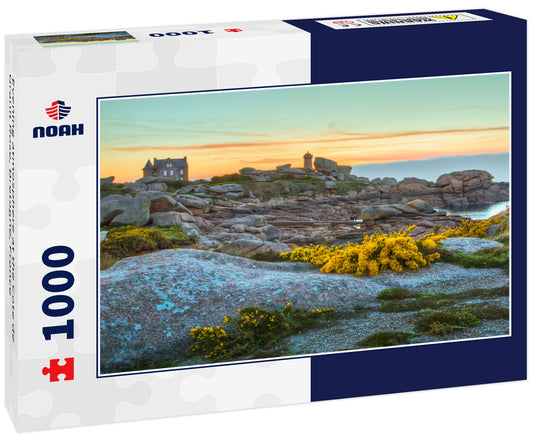 Evening atmosphere at the Cote de Granit Rose, Bretagne, France