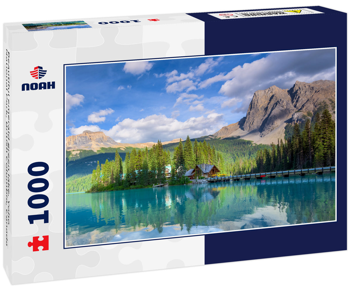 Beautiful emerald green lake, Yoho National Park, British Columbia, Canada