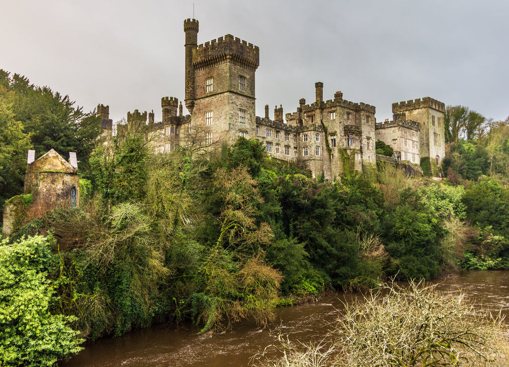 Lismore Castle, seen from the Blackwater River, Ireland