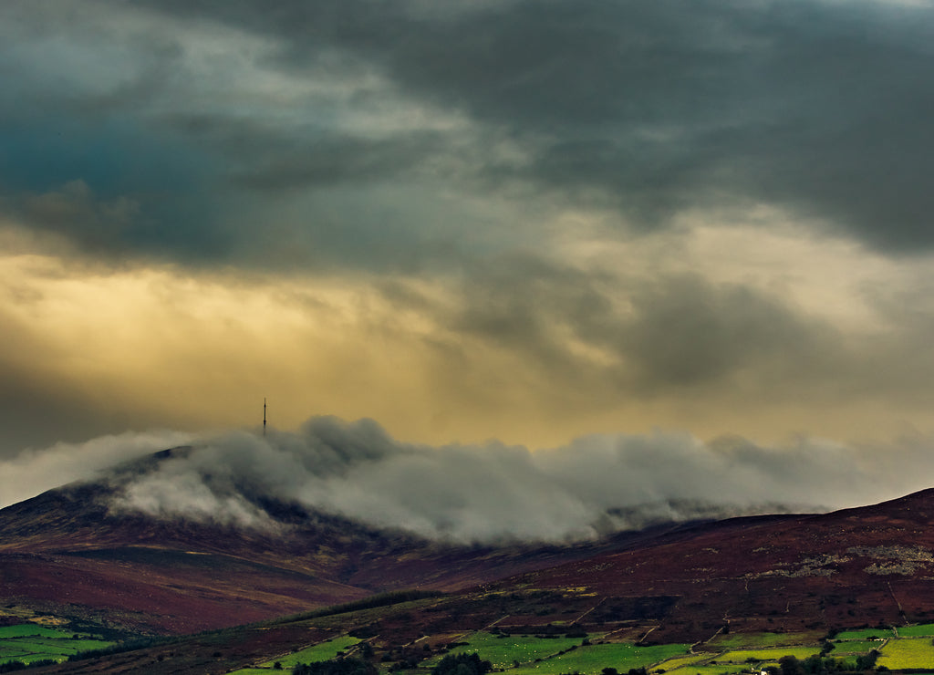 Decaying storm at Mount Leinster, Ireland