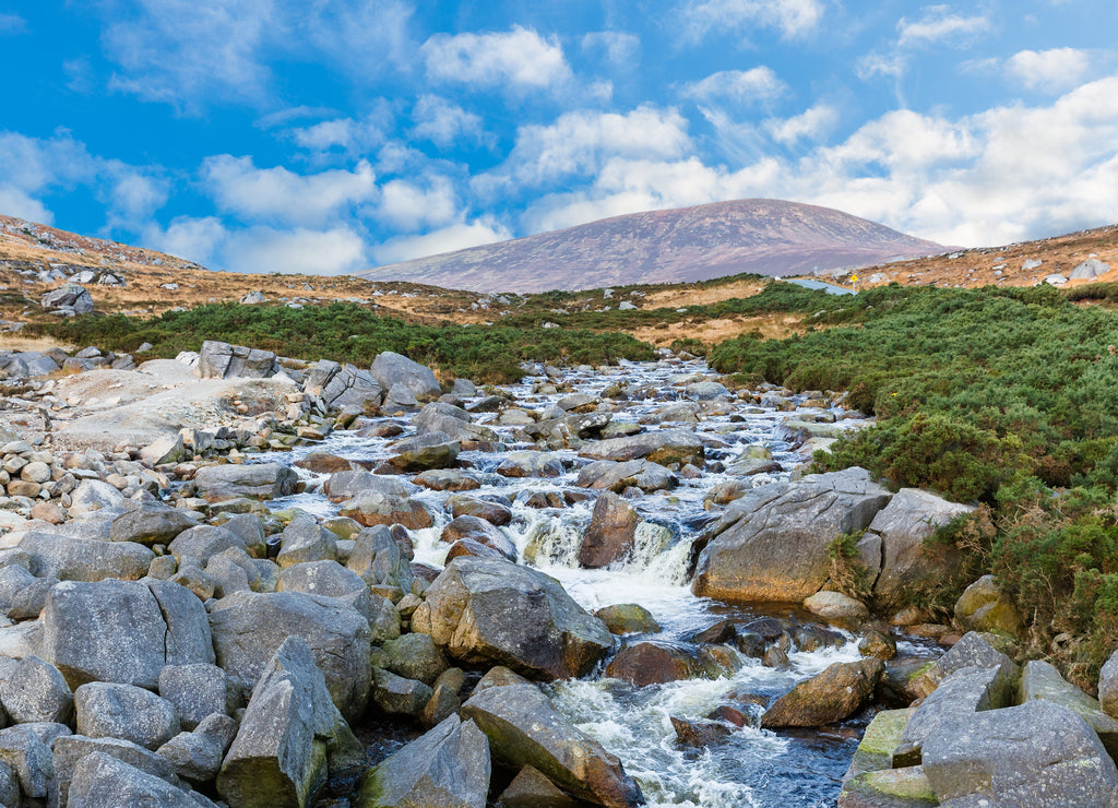 Beautiful Irish landscape in the Wicklow Mountains