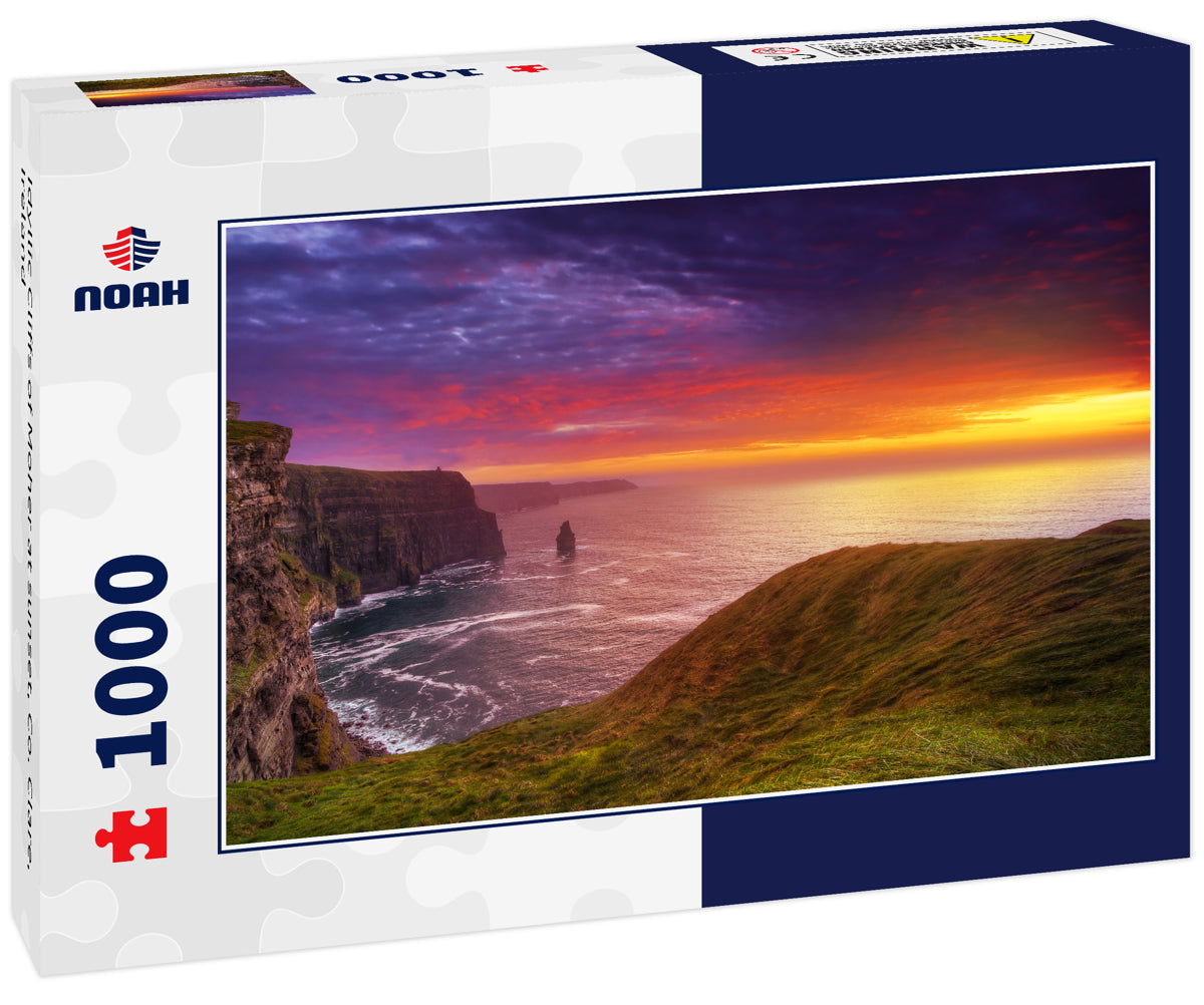 Idyllic Cliffs of Moher at sunset, Co. Clare, Ireland