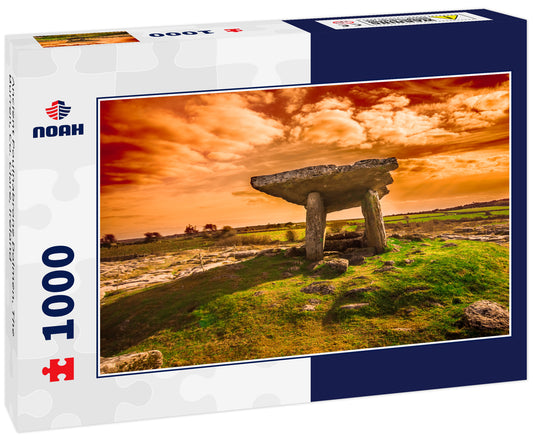 Ancient Poulnabrone Dolmen, The Burren, Co. Clare, Ireland