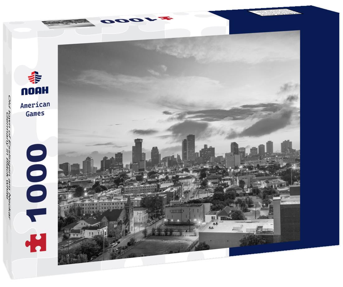 Noah Jigsaw Puzzle Old town of Esslingen am Neckar, Germany in black white 1000 pieces