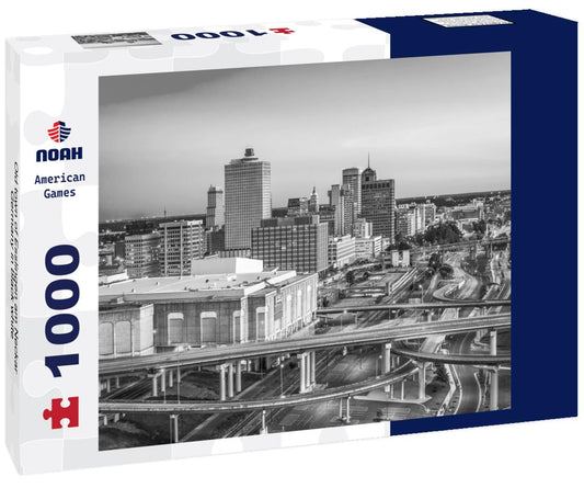 Noah Jigsaw Puzzle Old town of Esslingen am Neckar, Germany in black white 1000 pieces