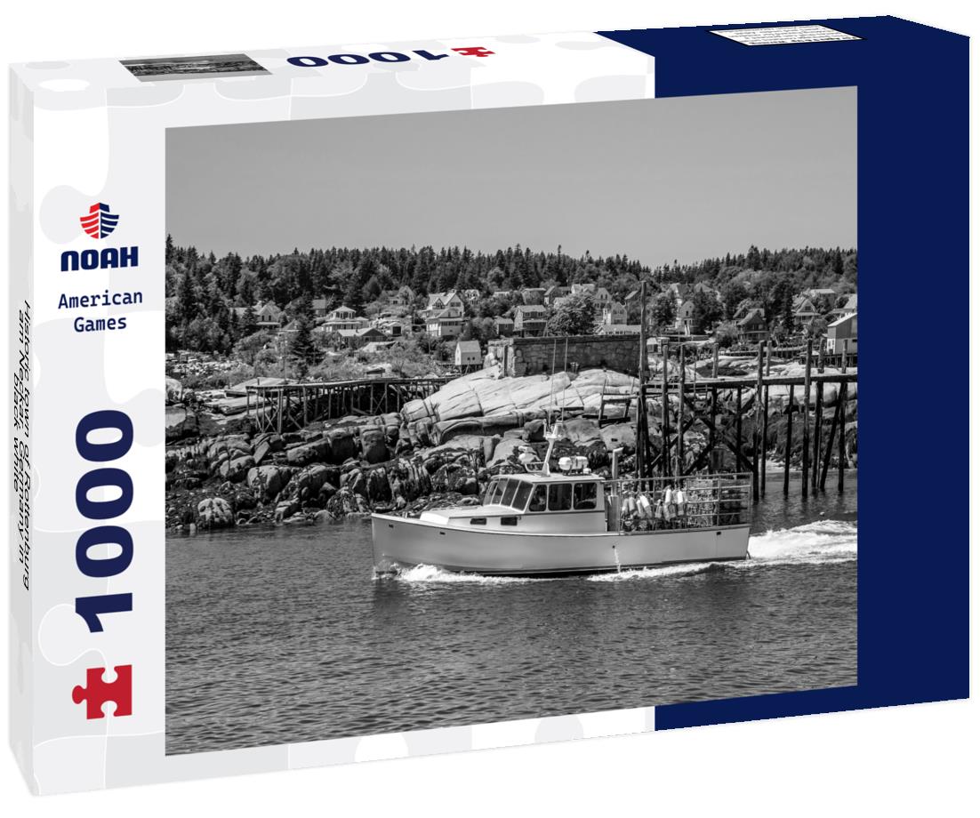 Noah Jigsaw Puzzle Historic town of Rottenburg am Neckar, Germany in black white 1000 pieces