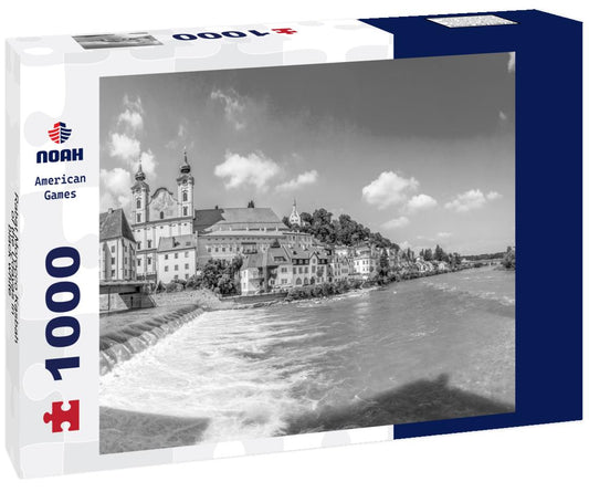 Noah Jigsaw Puzzle Rabat Morocco Kasbah of the Udayas in black white 1000 pieces