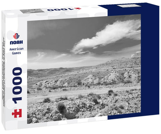 Noah Jigsaw Puzzle The natural landscape of Tatshenshini-Alsek Park or Wilderness Park in British Columbia, Canada in black white 1000 pieces