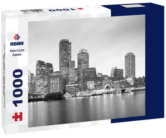 Noah Jigsaw Puzzle The New castle in Banska Stiavnica, Slovakia in black white 1000 pieces