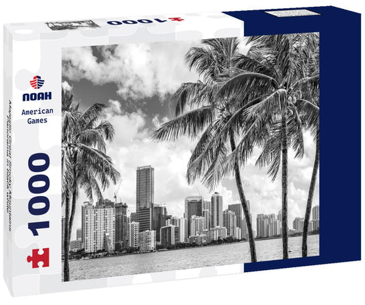 Noah Jigsaw Puzzle Majestic Great Smoky Mountains Panorama in black white 1000 pieces