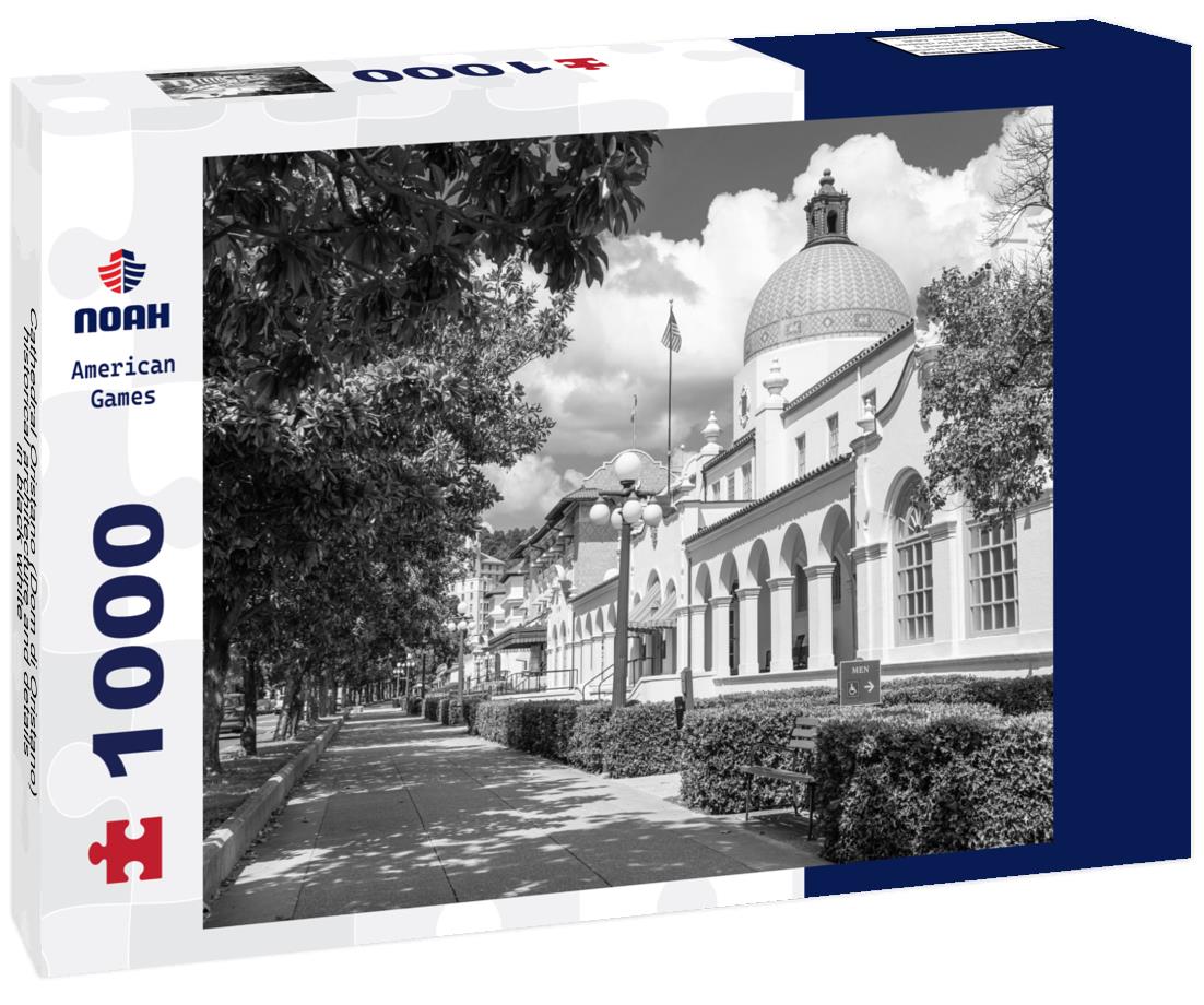 Noah Jigsaw Puzzle Cathedral Oristano (Dom di Oristano), historical architecture and details in black white 1000 pieces