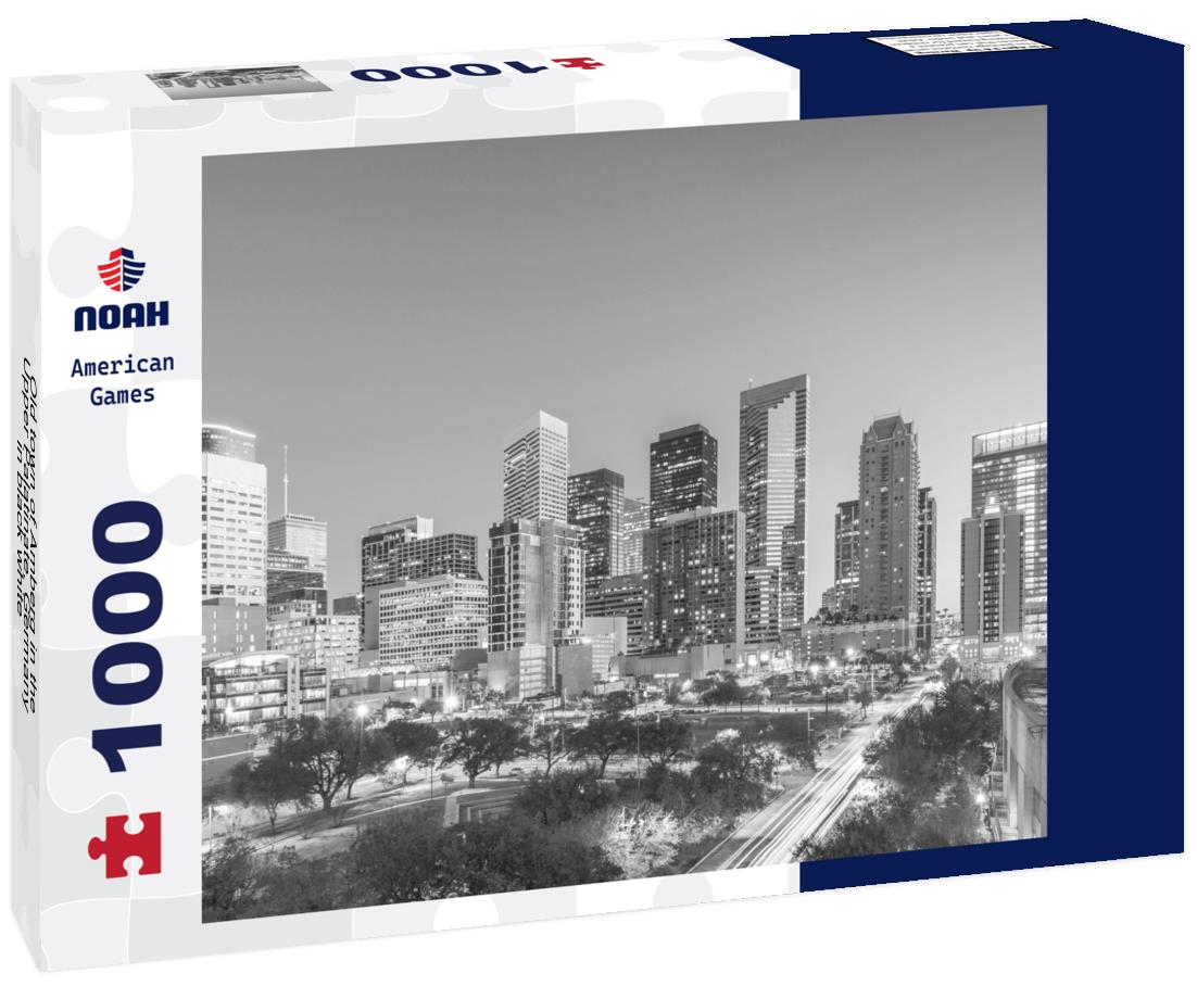 Noah Jigsaw Puzzle Old town of Amberg in the Upper Palatinate, Germany in black white 1000 pieces