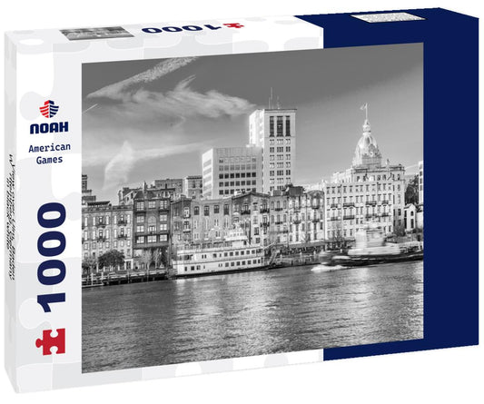 Noah Jigsaw Puzzle View over Ulm, Baden-Württemberg, Germany in black white 1000 pieces