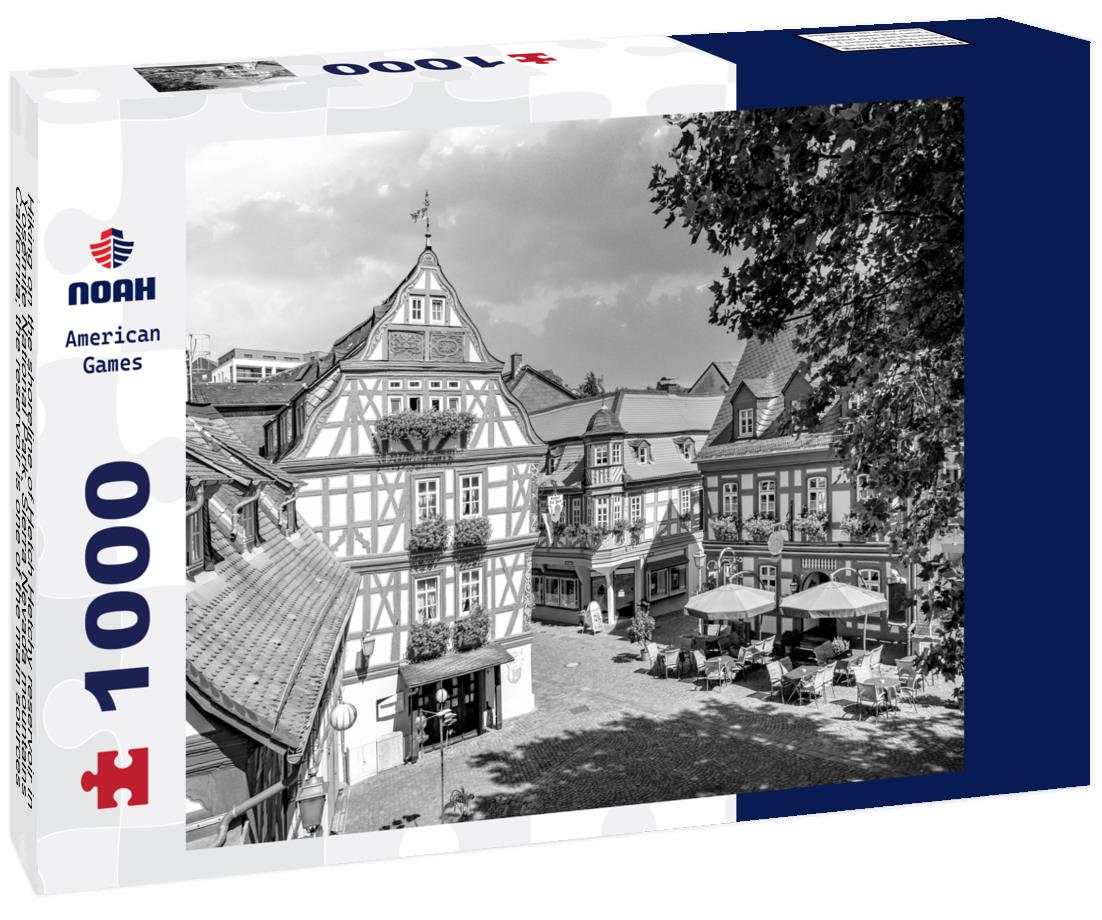 Noah Jigsaw Puzzle Hiking on the shoreline of Hetch Hetchy reservoir in Yosemite National Park, Sierra Nevada mountains, California; the reservoir is one of the main sources of drinking water for the San Francisco bay in black white 1000 pieces