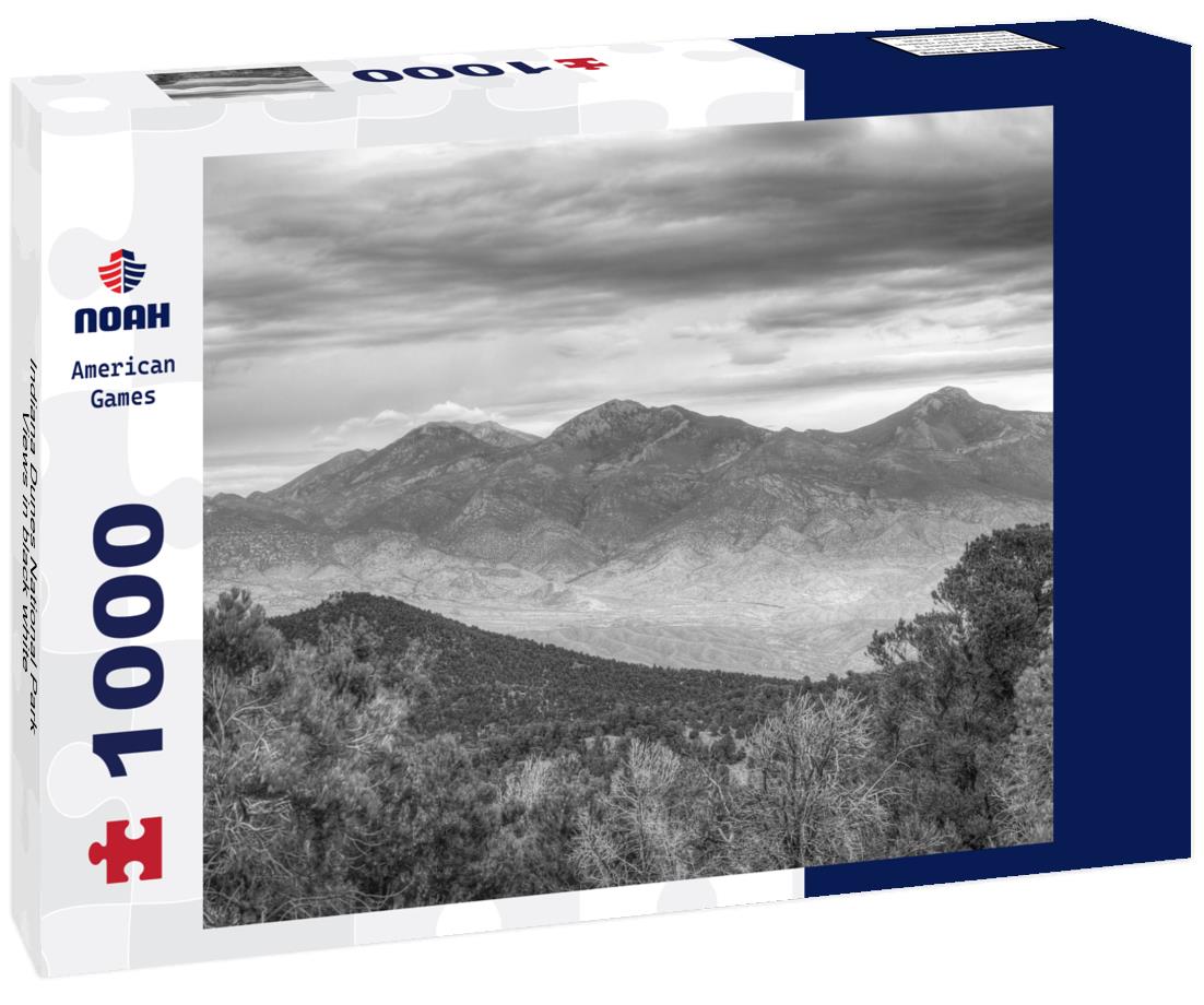 Noah Jigsaw Puzzle Indiana Dunes National Park Views in black white 1000 pieces