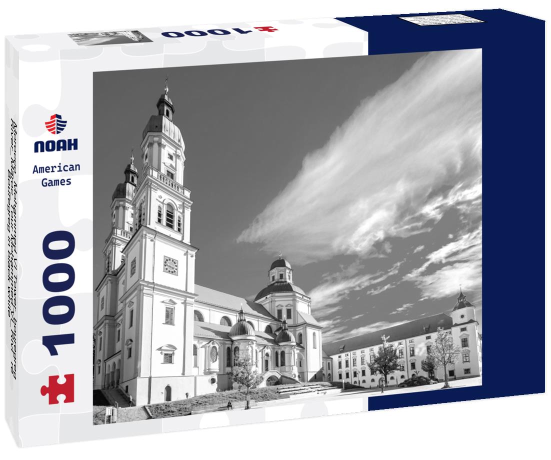 Noah Jigsaw Puzzle Morocco_Mohammed VI Tower_bouregreg River_Maroc_Tour Mohammed VI_Rivière Bouregreg in black white 1000 pieces