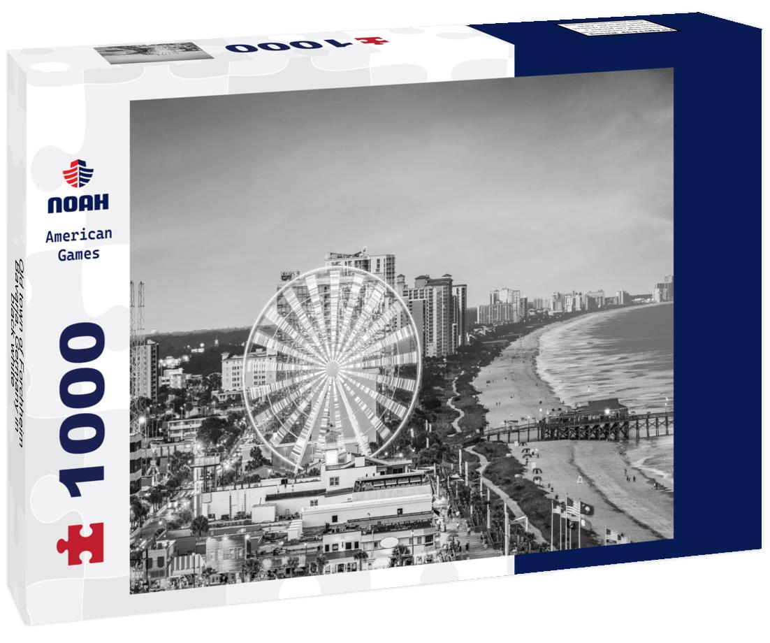 Noah Jigsaw Puzzle Old town of Forchheim, Bavaria, Germany in black white 1000 pieces