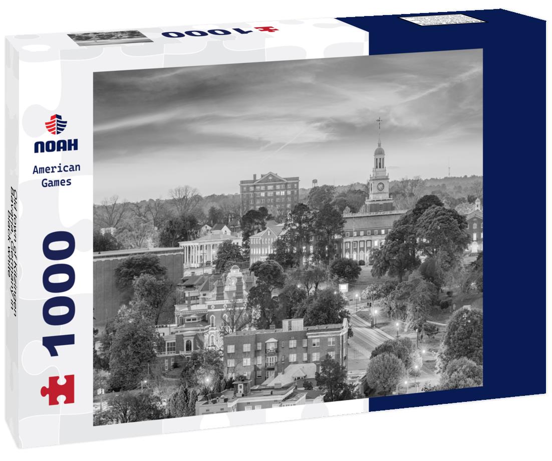 Noah Jigsaw Puzzle Old town of Kitzingen, Bavaria, Germany in black white 1000 pieces