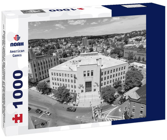 Noah Jigsaw Puzzle Beautiful sight in the village of Campiglia Marittima, on a sunny summer afternoon. In the province of Livorno, in the Tuscany region of Italy in black white 1000 pieces