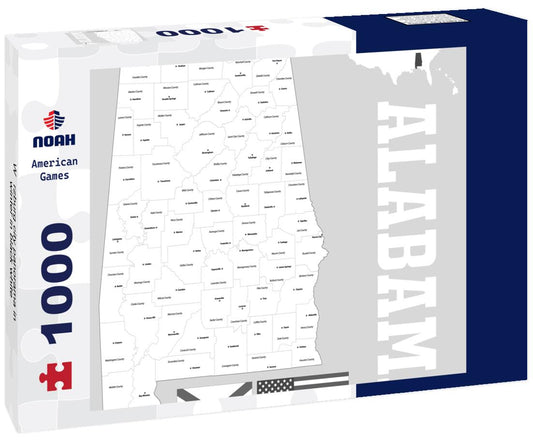 Noah Jigsaw Puzzle Würzburg city panorama in winter in black white 1000 pieces