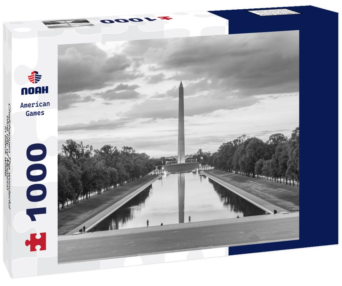 Noah Jigsaw Puzzle Chefchaouen The wonderful blue city of Morocco in black white 1000 pieces