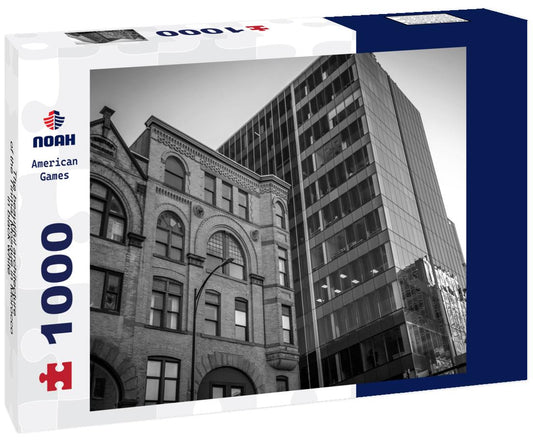 Noah Jigsaw Puzzle The beautiful architecture of the Tinmal Mosque in Morocco in black white 1000 pieces