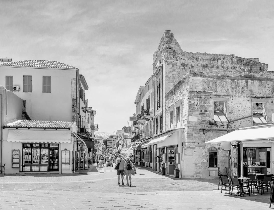 Noah Jigsaw Puzzle Mount Kilimanjaro, Tanzania, the highest mountain in Africa with snow. Landscape with yellow flowers and tropical trees in the foreground in black white 1000 pieces