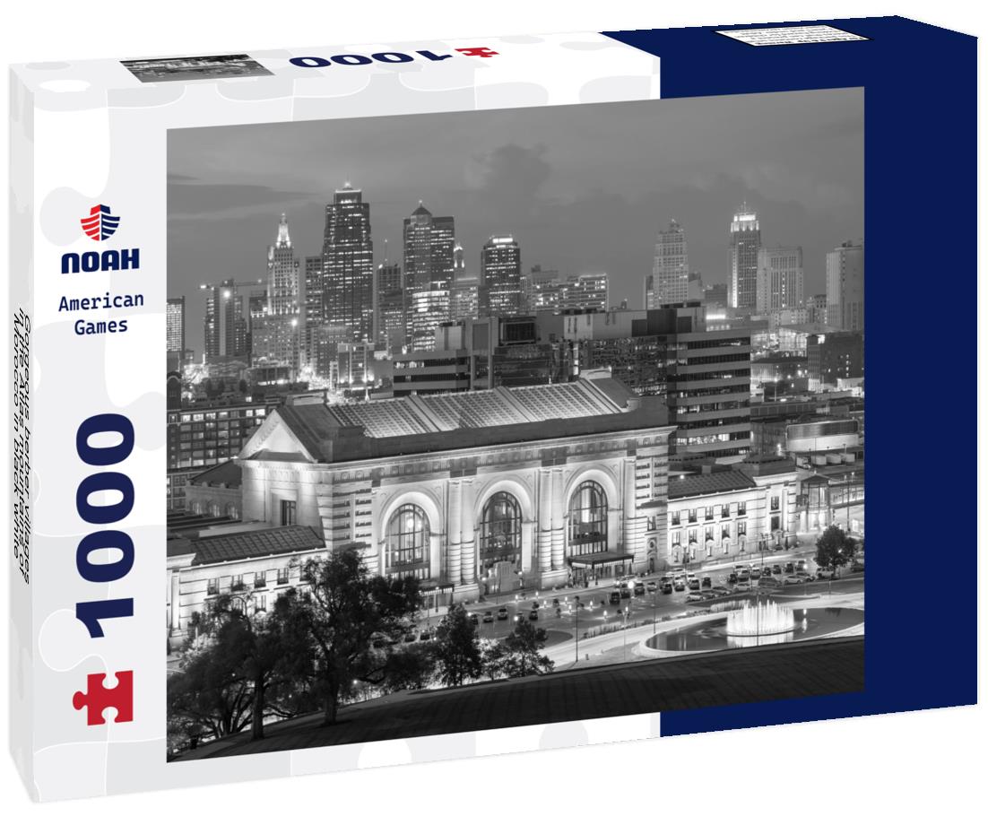 Noah Jigsaw Puzzle Gorgeous berber villages in the Atlas mountains of Morocco in black white 1000 pieces