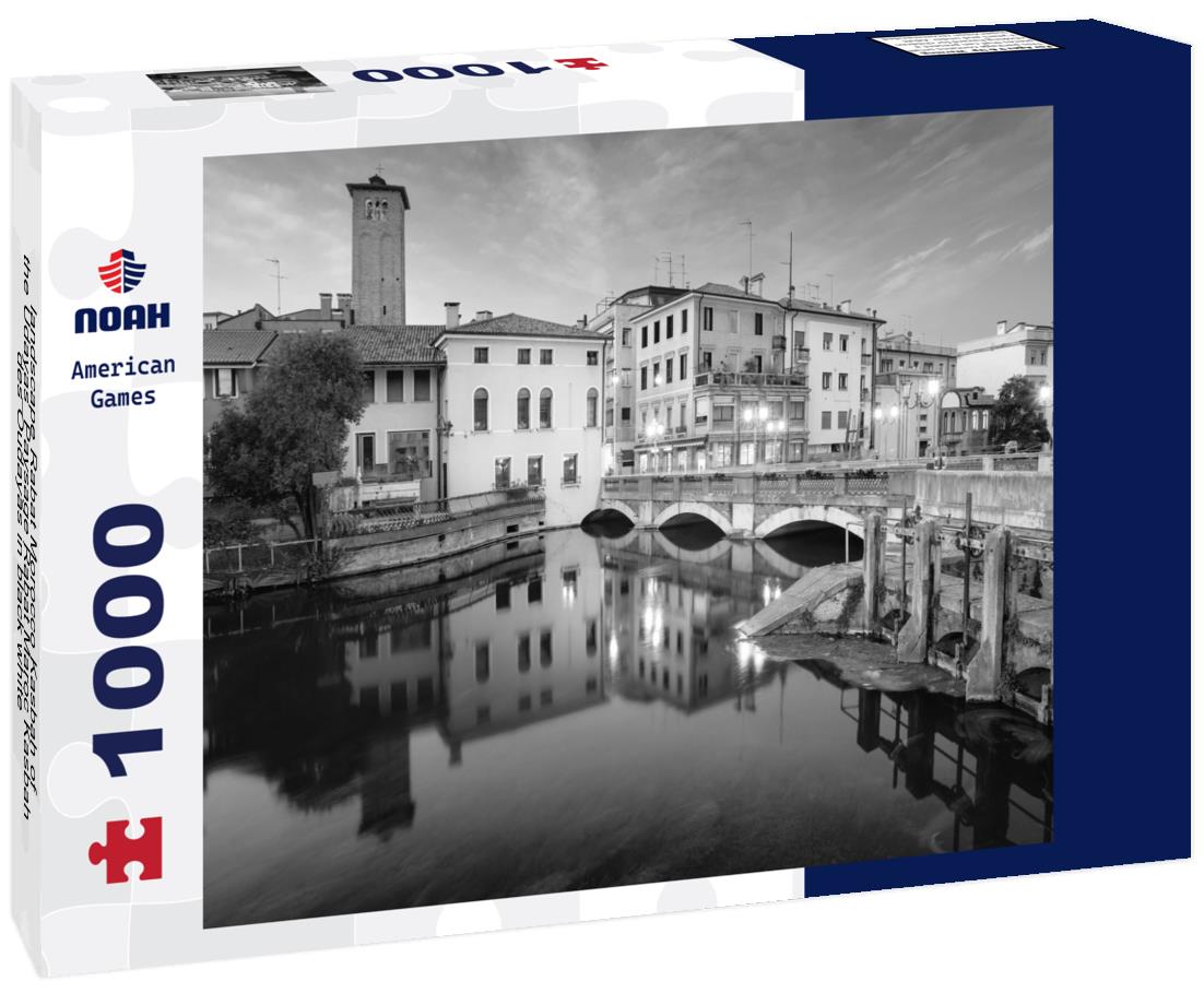 Noah Jigsaw Puzzle landscape Rabat Morocco Kasbah of the Udayas_Paysage Rabat Maroc Kasbah des Oudayas in black white 1000 pieces