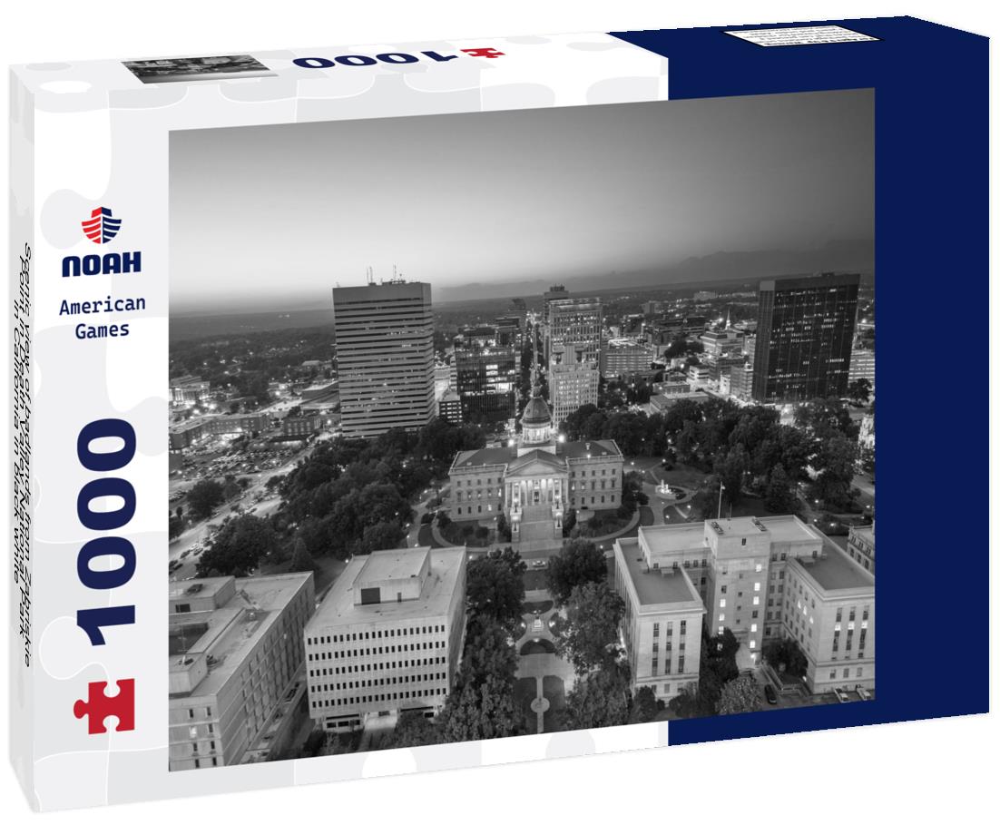 Noah Jigsaw Puzzle Scenic view of badlands from Zabriskie Point in Death Valley National Park in California in black white 1000 pieces