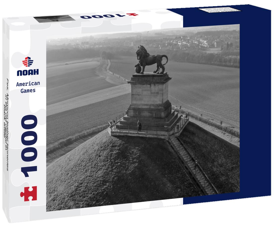 Noah Jigsaw Puzzle Fes, Morocco leather tanneries in the old capital in black white 1000 pieces