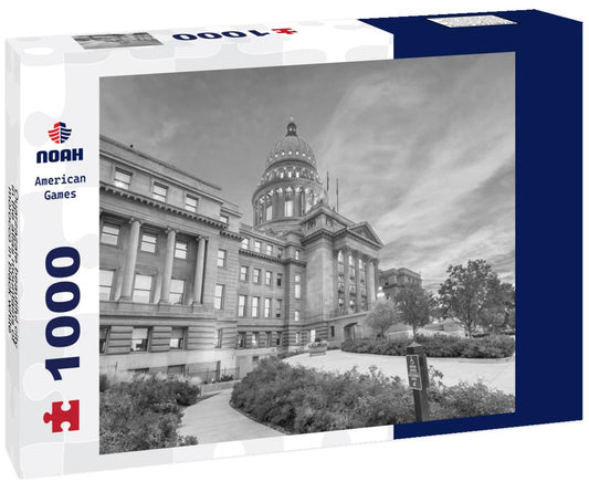 Noah Jigsaw Puzzle Ouarzazate beautiful city in the atlas mountains of morocco in black white 1000 pieces