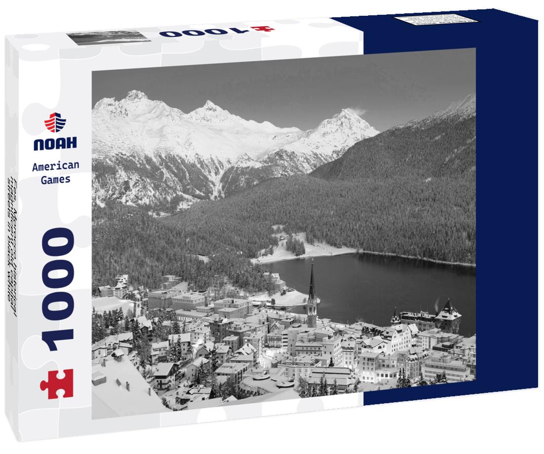 Noah Jigsaw Puzzle Fes, Morocco historical magnificent old capital streets in black white 1000 pieces