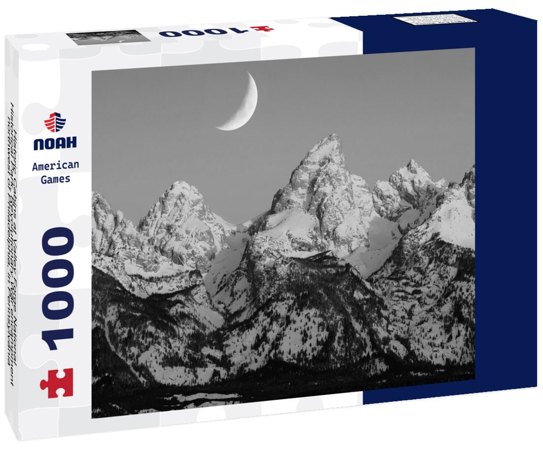 Noah Jigsaw Puzzle Historic Cabins at Valley Forge National Historical Park, Revolutionary War encampment, northwest of Philadelphia, in Pennsylvania, USA in black white 1000 pieces