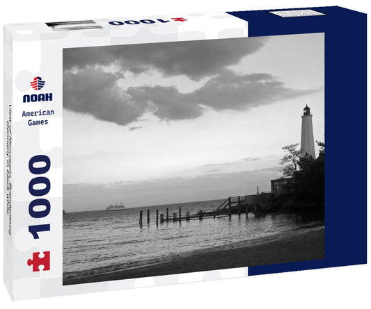 Noah Jigsaw Puzzle View of Neuruppin, Brandenburg, Germany in black white 1000 pieces
