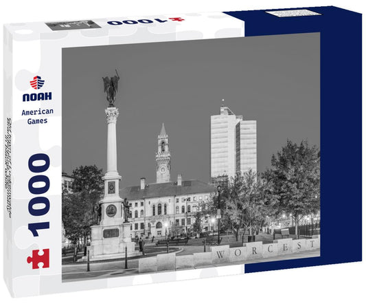 Noah Jigsaw Puzzle Old town of Luckenwalde, Brandenburg, Germany in black white 1000 pieces