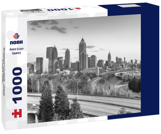 Noah Jigsaw Puzzle Abandoned building “houch” in Djerba, southern Tunisia in black white 1000 pieces