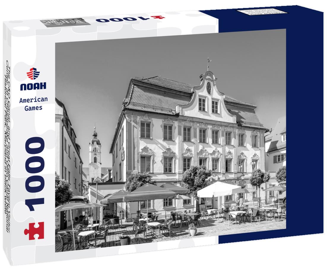 The C&O Canal, and Great Falls Tavern Visitor Center, at Chesapeake and Ohio Canal National Historical Park, Maryland 1000pc PuzzleBlack and White