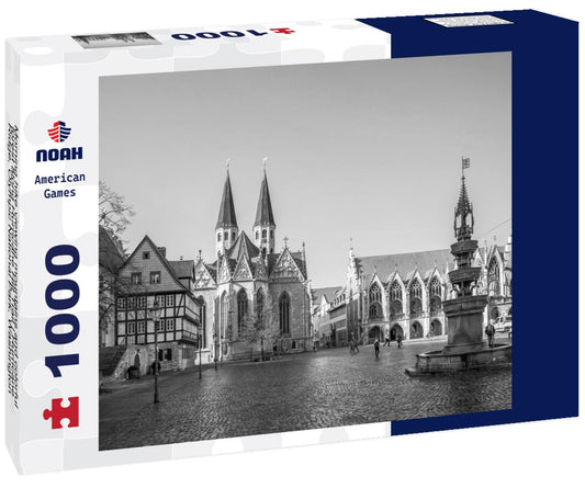 Noah Jigsaw Puzzle Morning hike viewing mountains and colorful forest along Hurricane Hill Trail | Hurricane Ridge, Olympic National Park, Washington, USA in black white 1000 pieces