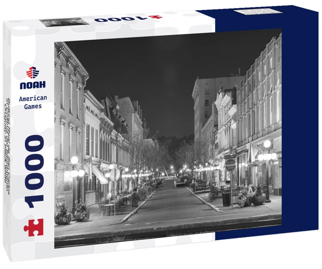 Noah Jigsaw Puzzle Bullring Real de San Carlos in Colonia del Sacramento, Uruguay in black white 1000 pieces