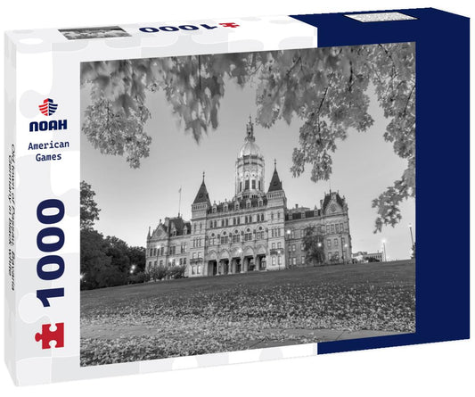 Noah Jigsaw Puzzle Old town of Passau, Bavaria, Germany in black white 1000 pieces