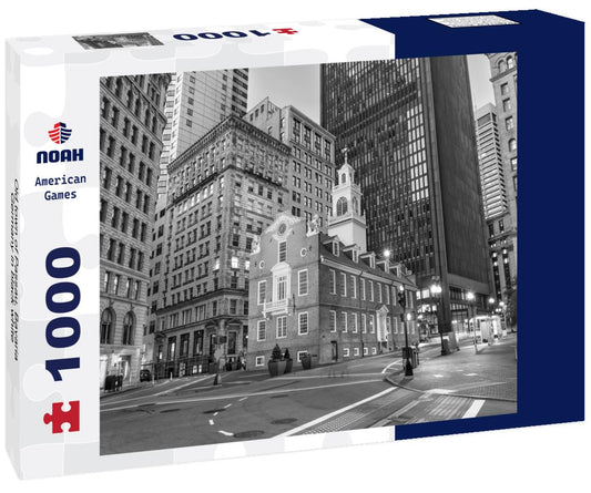 Noah Jigsaw Puzzle Old town of Passau, Bavaria, Germany in black white 1000 pieces