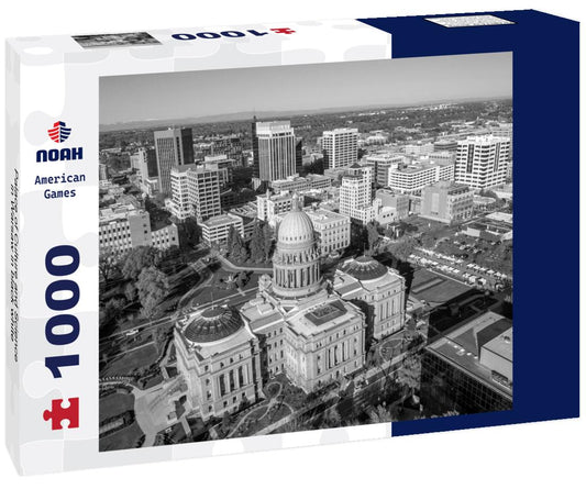 Noah Jigsaw Puzzle Palace of Culture and Science in Warsaw in black white 1000 pieces