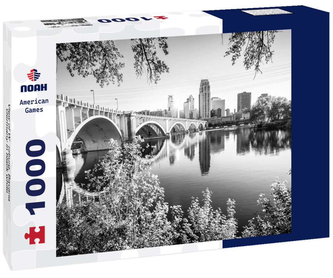 Noah Jigsaw Puzzle View of Würzburg, Bavaria, Germany in black white 1000 pieces